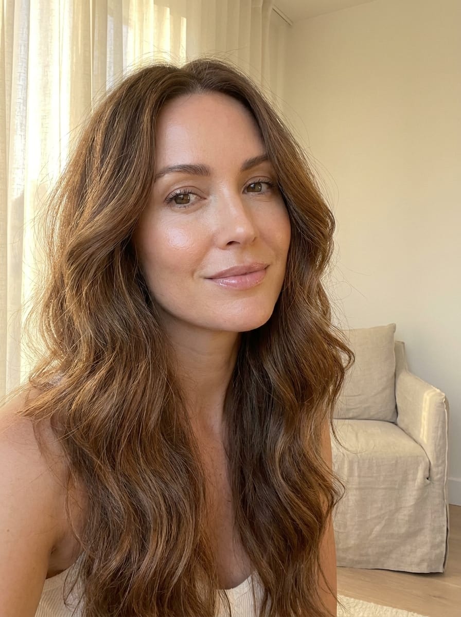 Romantische lange Wellenlocken - Locken Frisur für lange Haare